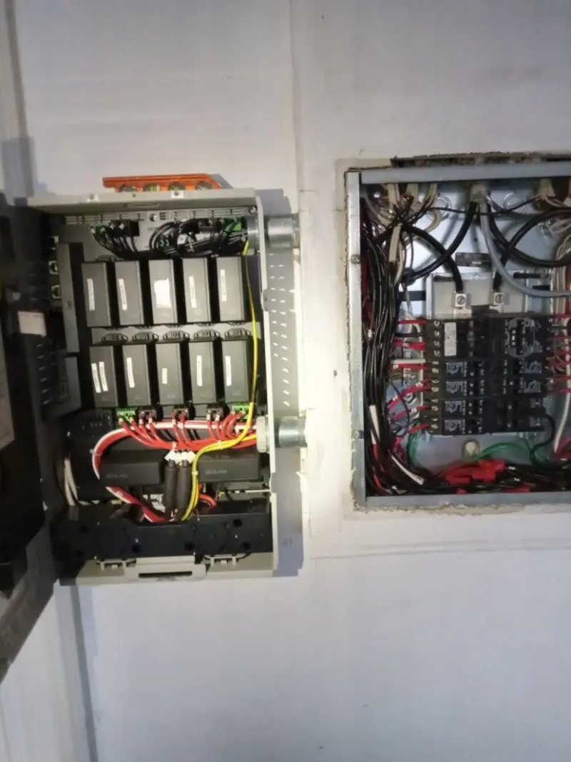 Electrical panel upgrade completed for Security Camera Wiring in Schererville